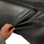 Black PVC Vinyl Leatherette