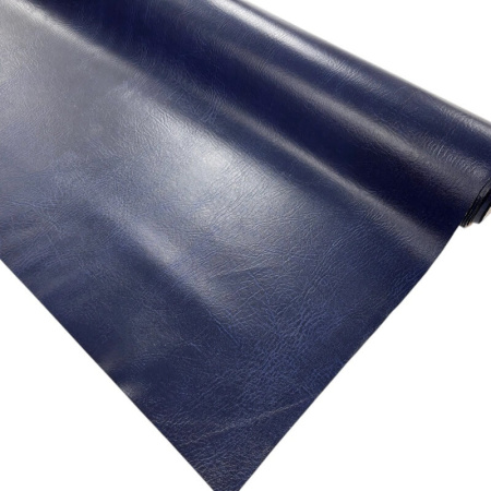 Navy Blue PVC Vinyl Leatherette
