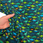 Dinosaur Parade Cotton Jersey