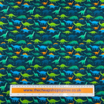 Dinosaur Parade Cotton Jersey