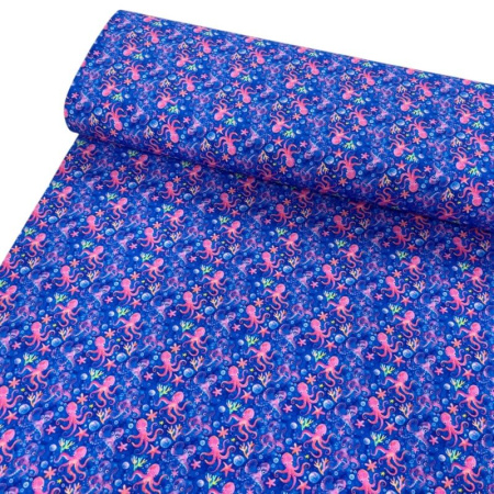 Octopus Reef Cotton Jersey