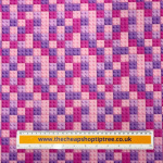 Pink Party Bricks Wide Cotton