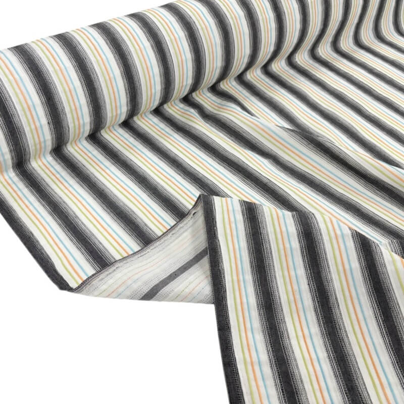 Image of Polycotton Pin Pleat Stripe