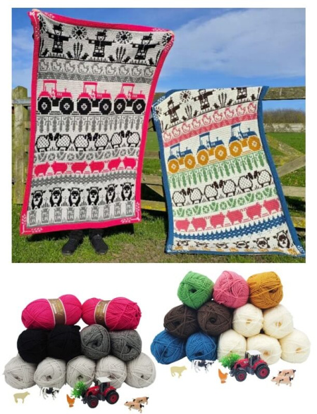 Stylecraft Rosina Crochet Along Harmony Farm Blanket 2026 CAL Yarn Pack