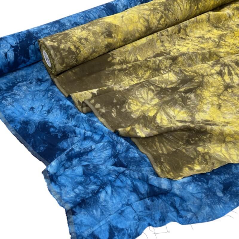 Image of Tie Dye Linen Rayon Canvas