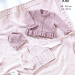 King Cole Cardigans, Blanket and Hat Pattern 6544