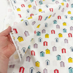 Beach Huts Quilting Cotton
