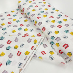 Beach Huts Quilting Cotton
