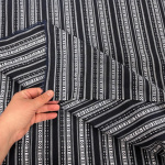 Mexican Patterned Jacquard Stripe
