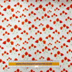 Wild Poppy Cluster Cotton Jersey