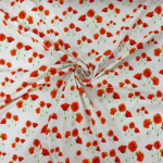 Wild Poppy Cluster Cotton Jersey