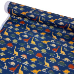 Dinosaurs Navy Polycotton