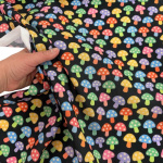 Rainbow Toadstools Polycotton