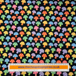 Rainbow Toadstools Polycotton