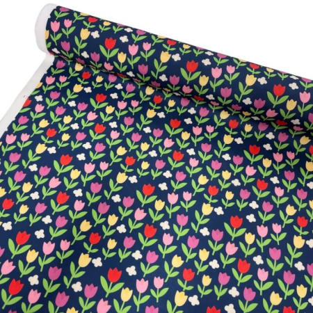 Tulip Blooms Polycotton