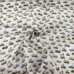Construction Trucks Polycotton