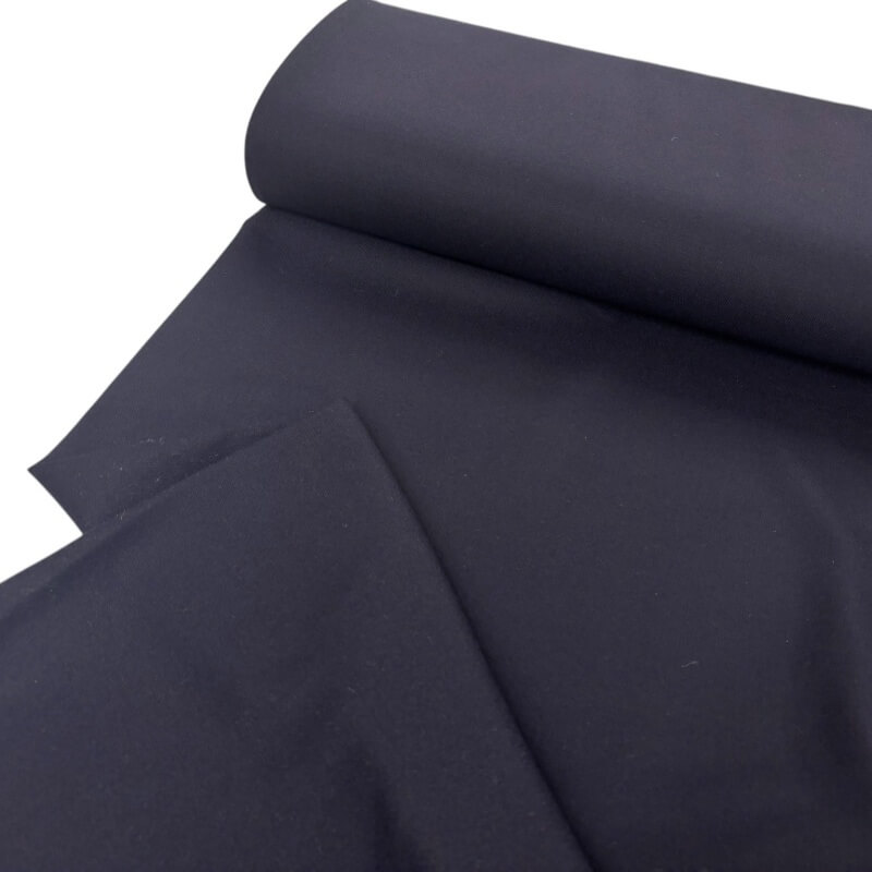 Image of Navy Twill Weave Pure Wool