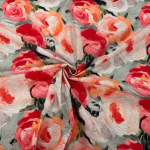 Artist's Painted Roses Cotton Poplin