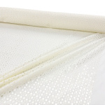 Cream Circles Embroidery Anglais