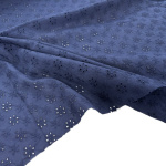Navy Embroidery Anglais Fabric