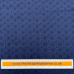 Navy Embroidery Anglais Fabric