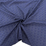 Navy Embroidery Anglais Fabric
