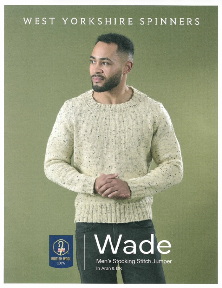 West Yorkshire Spinners Men's Stocking Stitch Jumper Pattern Wade