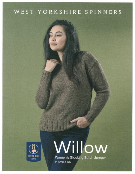 West Yorkshire Spinners Women's Stocking Stitch Jumper Pattern Willow