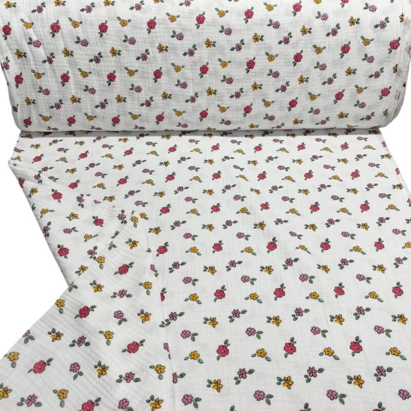 Image of Cute Little Flowers Double Gauze