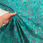 Jade Spirals Dressmaking Cotton Batik
