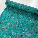 Jade Spirals Dressmaking Cotton Batik