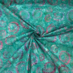 Jade Spirals Dressmaking Cotton Batik