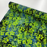 Lime Tropical Garden Dressmaking Cotton Batik