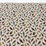 British Birds Linen Look Panama