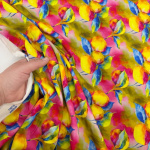 Sunset Lemons Viscose Sateen