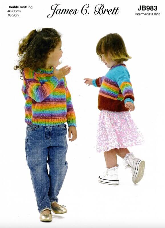 Image of James Brett Sweaters Pattern JB983