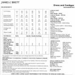James Brett Dress and Cardigan Pattern JB984