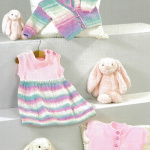 James Brett Dress, Cardigan and Waistcoat Pattern JB882