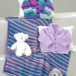 James Brett Cardigans and Blanket Pattern JB884