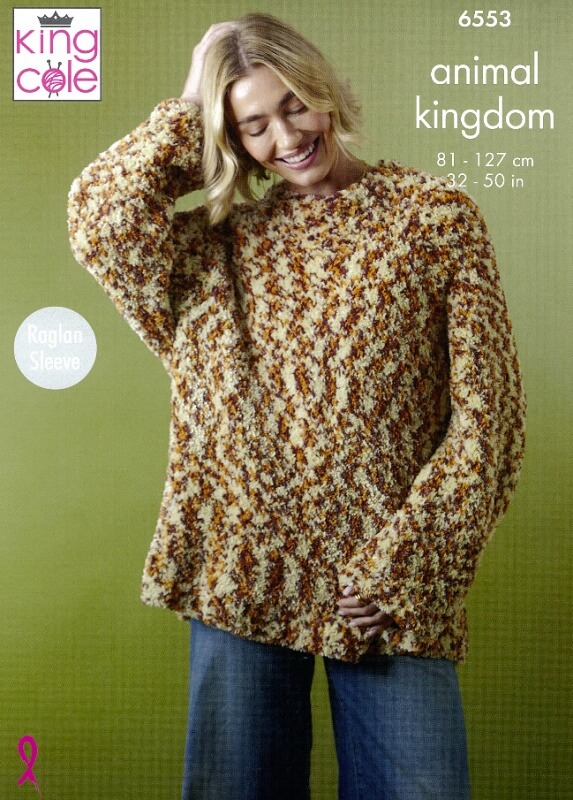 Image of King Cole Sweater and Cardigan Pattern 6553