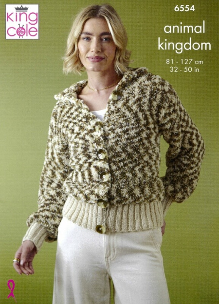 King Cole Tank Top and Cardigan Pattern 6554