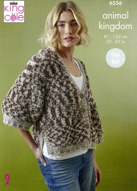 King Cole Sweater and Cardigan Pattern 6556