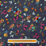 Bold Butterflies Cotton Chambray