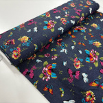 Bold Butterflies Cotton Chambray