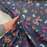 Bold Butterflies Cotton Chambray