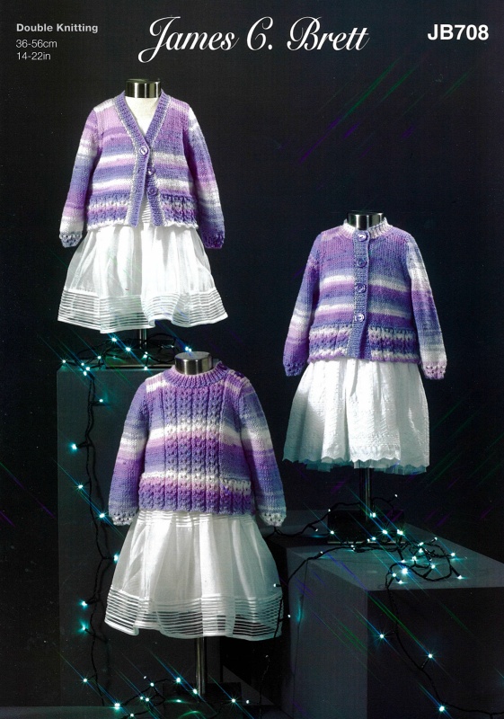 Image of James Brett Cardigans and Sweater Pattern JB708