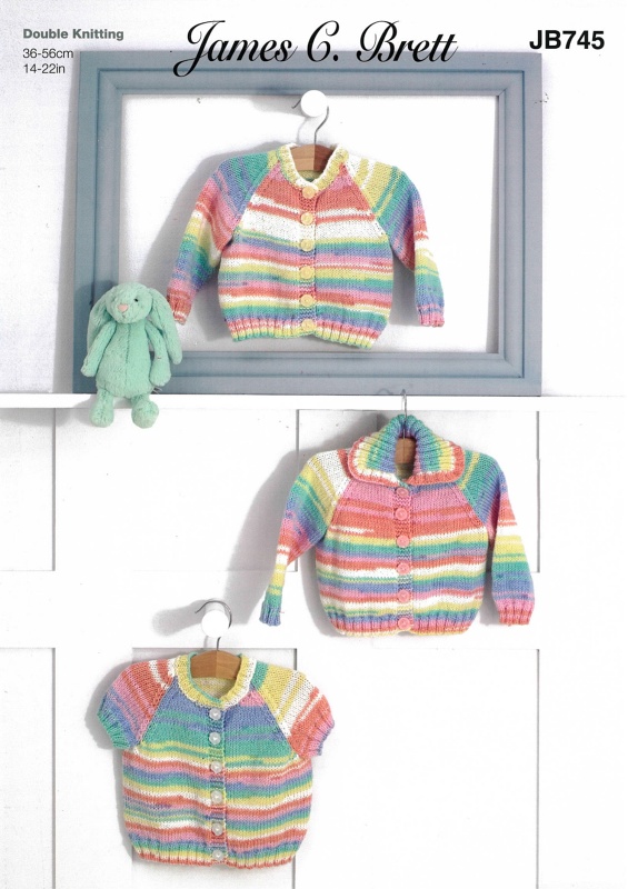 Image of James Brett Cardigans Pattern JB745