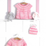 James Brett Cardigans and Hat Pattern JB747