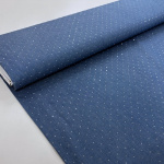 Diamanté Stud Cotton Chambray