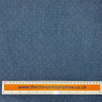 Diamanté Stud Cotton Chambray